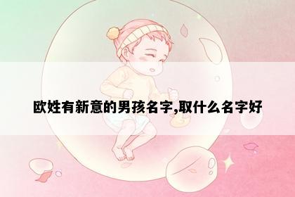 欧姓有新意的男孩名字,取什么名字好