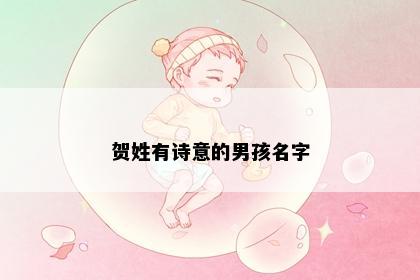 贺姓有诗意的男孩名字