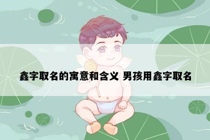 鑫字取名的寓意和含义 男孩用鑫字取名