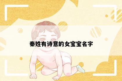 秦姓有诗意的女宝宝名字