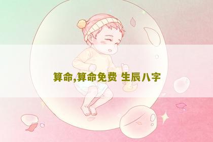 算命,算命免费 生辰八字