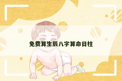免费算生辰八字算命日柱