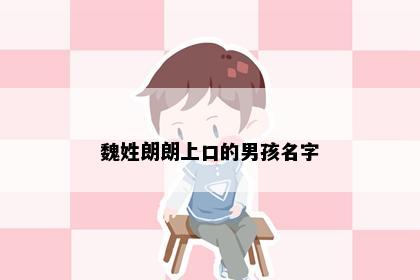 魏姓朗朗上口的男孩名字