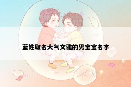 蓝姓取名大气文雅的男宝宝名字