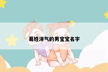 葛姓洋气的男宝宝名字
