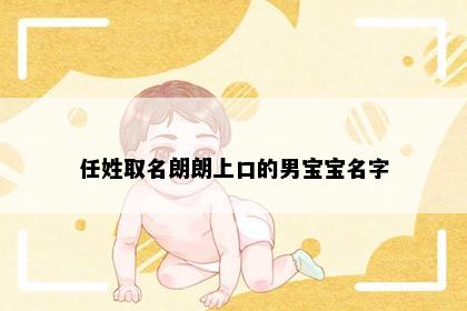 任姓取名朗朗上口的男宝宝名字