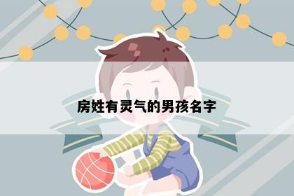 房姓有灵气的男孩名字