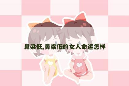 鼻梁低,鼻梁低的女人命运怎样